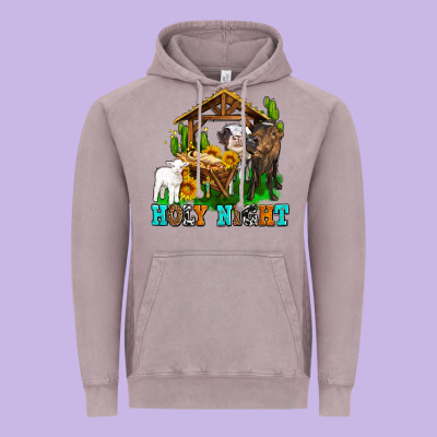Holy Nıght Cows And Sunflowers Vintage Hoodie Designed By Adodesignshop