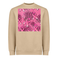 Mushroom breast cancer seamless pattern Heavyweight Sweatshirt - Jasminsmagicworld