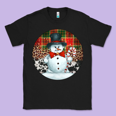 Western Snowman Christmas Ornament Classic Tee Designed By Jasminsmagicworld