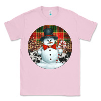 Bubblegum Pink western snowman christmas ornament Classic Tee - Jasminsmagicworld