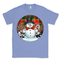 Colony Blue western snowman christmas ornament Classic Tee - Jasminsmagicworld