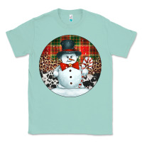 Seafoam western snowman christmas ornament Classic Tee - Jasminsmagicworld