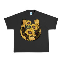 Pigment Black horseshoe sunflower camouflage Urban Heavy Tee - AdoDesignShop