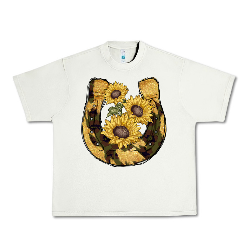 Horseshoe Sunflower Camouflage Urban Heavy Tee by AdoDesignShop | Teevron
