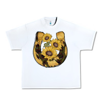 White horseshoe sunflower camouflage Urban Heavy Tee - AdoDesignShop