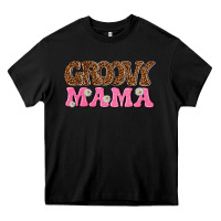 Black groovy mama Heavy Core Tee - texasbilliewilder