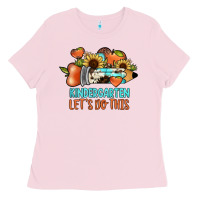 Bubblegum Pink kindergarten let's do this Ladies Tee - JahusDesignShop