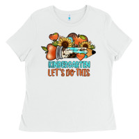 White kindergarten let's do this Ladies Tee - JahusDesignShop