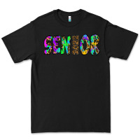 Black senior 2022 tie die leopard Premium Tee - RanaPortraitStore