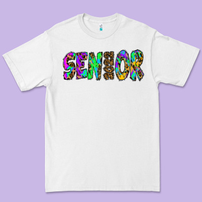 Senior 2022 Tie Die Leopard Premium Tee Designed By Ranaportraitstore