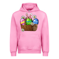 Fuchsia Pink Easter eggs  Easter Day Urban Hoodie - CowGirlArtShop