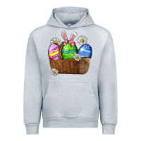 Heather Grey Easter eggs  Easter Day Urban Hoodie - CowGirlArtShop