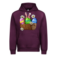 Mauve Wine Easter eggs  Easter Day Urban Hoodie - CowGirlArtShop