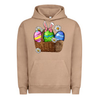 Pigment Burro Easter eggs  Easter Day Urban Hoodie - CowGirlArtShop