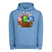 Pigment Pebble Blue Easter eggs  Easter Day Urban Hoodie - CowGirlArtShop