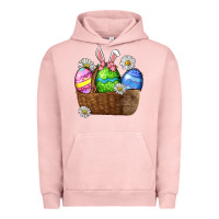 Pigment Salmon Easter eggs  Easter Day Urban Hoodie - CowGirlArtShop