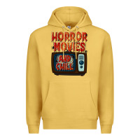 Antique Gold Horror Movies and Chill Premium Hoodie - texasbilliewilder