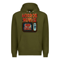 Army Green Horror Movies and Chill Premium Hoodie - texasbilliewilder