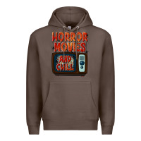Coffee Horror Movies and Chill Premium Hoodie - texasbilliewilder