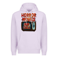 Lilac Horror Movies and Chill Premium Hoodie - texasbilliewilder