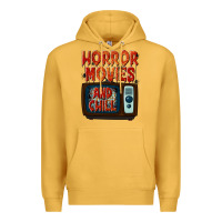 Mustard Horror Movies and Chill Premium Hoodie - texasbilliewilder