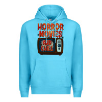 Ocean Blue Horror Movies and Chill Premium Hoodie - texasbilliewilder