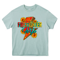 Arona firefighter wife with lightning bolt Heavy Core Tee - Zillion Design Studio