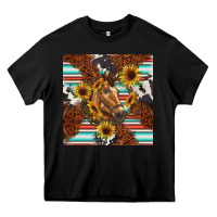 Black western horse Heavy Core Tee - BarkalooDesign