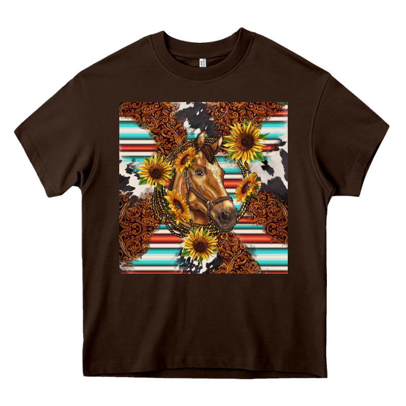 Western Horse Heavy Core Tee by BarkalooDesign | Teevron