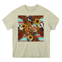 Mossy western horse Heavy Core Tee - BarkalooDesign