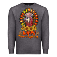 Charcoal Heather happy thanksgiving gemstone Premium Sweatshirt - RanaPortraitStore