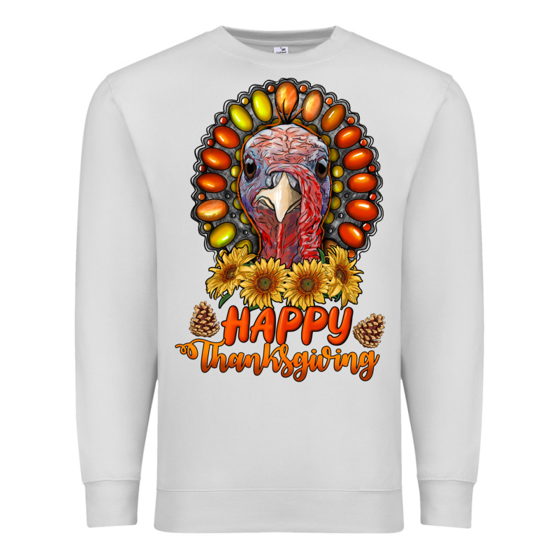 Happy Thanksgiving Gemstone Premium Sweatshirt by RanaPortraitStore | Teevron