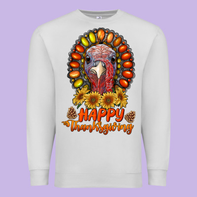 Happy Thanksgiving Gemstone Premium Sweatshirt Designed By Ranaportraitstore