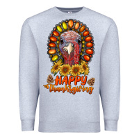 Heather Grey happy thanksgiving gemstone Premium Sweatshirt - RanaPortraitStore