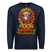 Navy happy thanksgiving gemstone Premium Sweatshirt - RanaPortraitStore