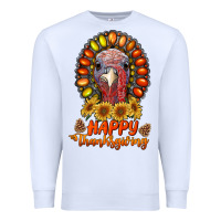 White happy thanksgiving gemstone Premium Sweatshirt - RanaPortraitStore