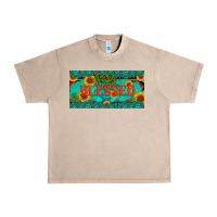 French Oak blessed turquoise gemstone cactus and sunflower licanse plate Urban Heavy Tee - Artiststas