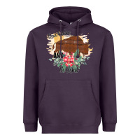 Plum Take No Bull Floral Rodeo Heavyweight Hoodie - Bettercallsaul