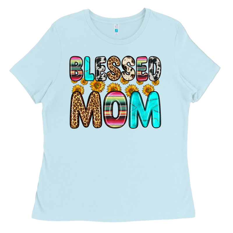 Blessed Mom Ladies Tee by Zillion Design Studio | Teevron