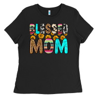 Black blessed mom Ladies Tee - Zillion Design Studio