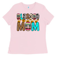 Bubblegum Pink blessed mom Ladies Tee - Zillion Design Studio