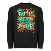 Black faith hope and love Heavyweight Sweatshirt - BarkalooDesign