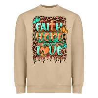 Faith Hope And Love Heavyweight Sweatshirt | Teevron