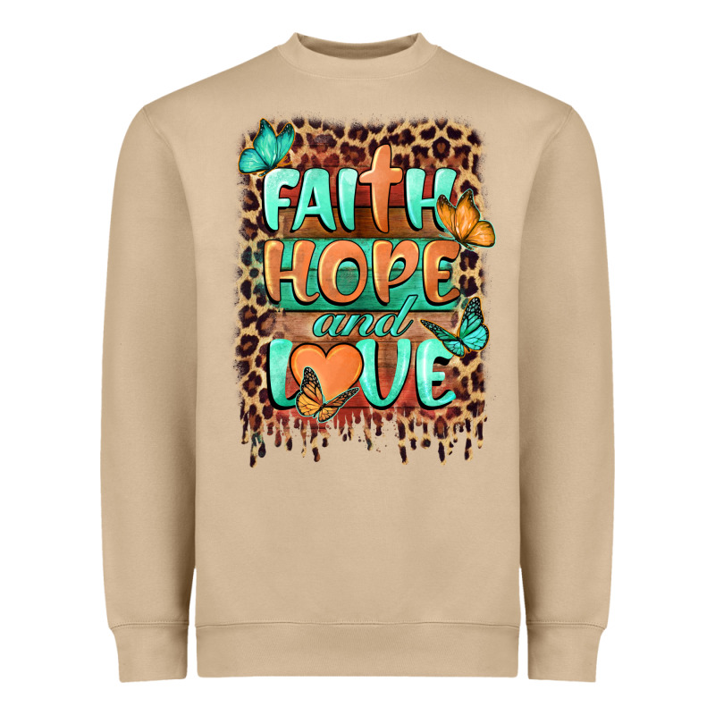 Faith Hope And Love Heavyweight Sweatshirt by BarkalooDesign | Teevron
