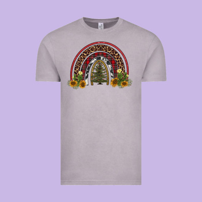 Rainbow Tree Vintage Tee Designed By Adodesignshop
