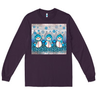 Plum snowman winter Long Sleeve Tee - JahusDesignShop
