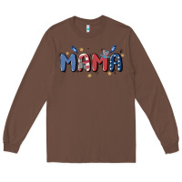 Chestnut 4th july mama Long Sleeve Tee - MaliasSmallBusiness