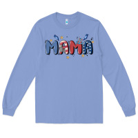 Colony Blue 4th july mama Long Sleeve Tee - MaliasSmallBusiness