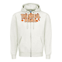 Oatmeal Heather Thankful Mama Zipper Hoodie - MaliasSmallBusiness