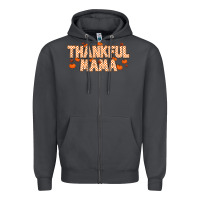 Smoke Thankful Mama Zipper Hoodie - MaliasSmallBusiness